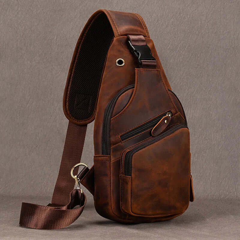 Functional Cross Body Leather Bag Fanny Pack