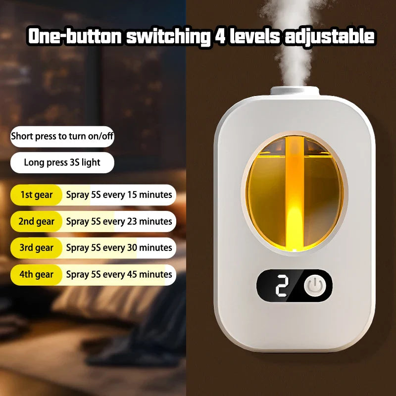 2-in-1 Wall-Mounted Desktop Humidifier & Aromatherapy Diffuser