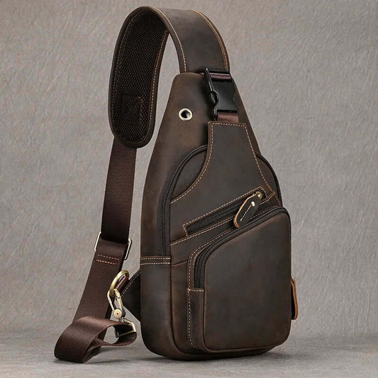 Functional Cross Body Leather Bag Fanny Pack