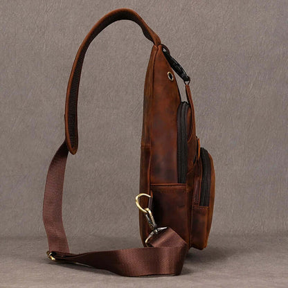Functional Cross Body Leather Bag Fanny Pack
